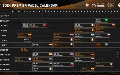 Premier Pádel hizo oficial el calendario para la temporada 2024