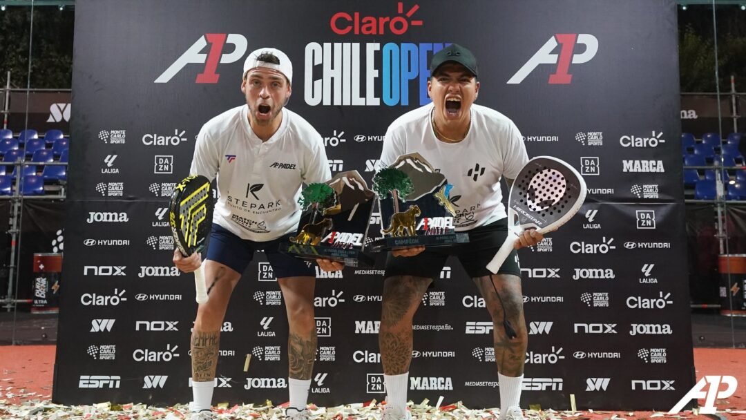 Leonel Aguirre y Gonzalo Alfonso se consagraron campeones del Open de Chile de A1 Pádel