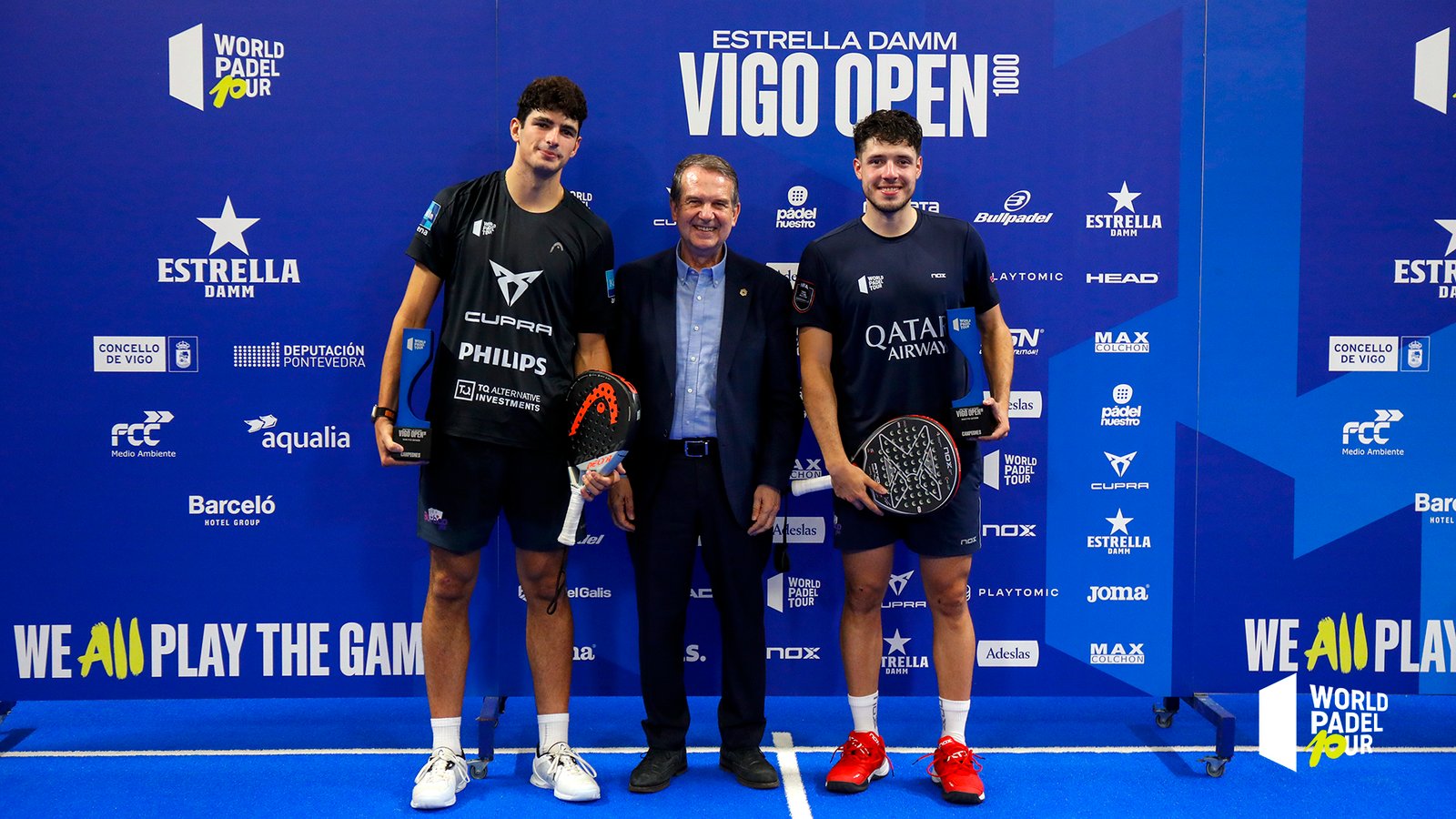 Agustín Tapia y Arturo Coello, campeones del Vigo Open 2023 y nuevos líderes del ranking
