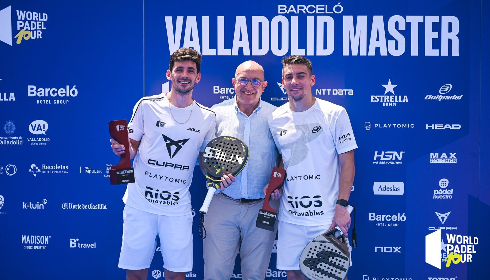 World Padel Tour: Franco Stupaczuk y Martín Di Nenno les quitaron el invicto a Agustín Tapia y Arturo Coello y se coronaron en el Valladolid Master 2023